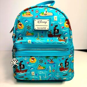 NWT Loungefly Disney Mickey & Friends Pirates Mini Backpack